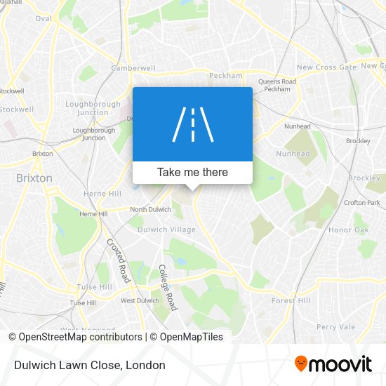 Dulwich Lawn Close map