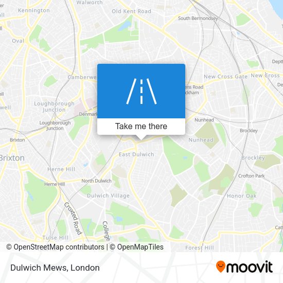 Dulwich Mews map