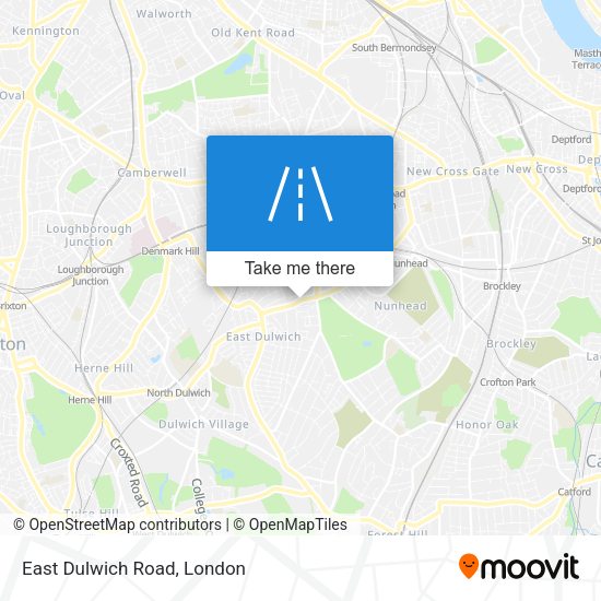 East Dulwich Road map