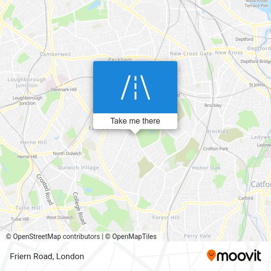 Friern Road map