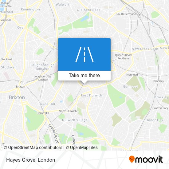 Hayes Grove map