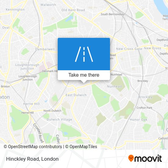 Hinckley Road map
