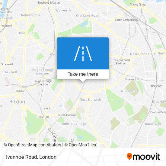 Ivanhoe Road map