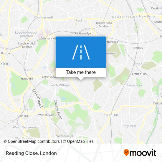Reading Close map