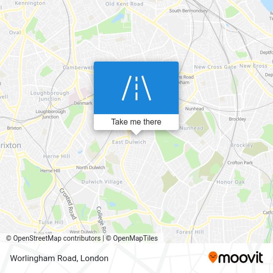 Worlingham Road map