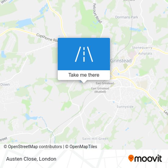 Austen Close map