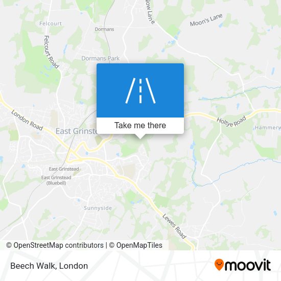 Beech Walk map