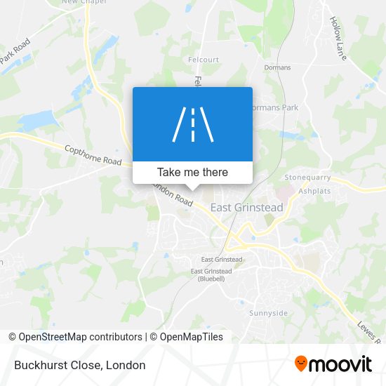 Buckhurst Close map