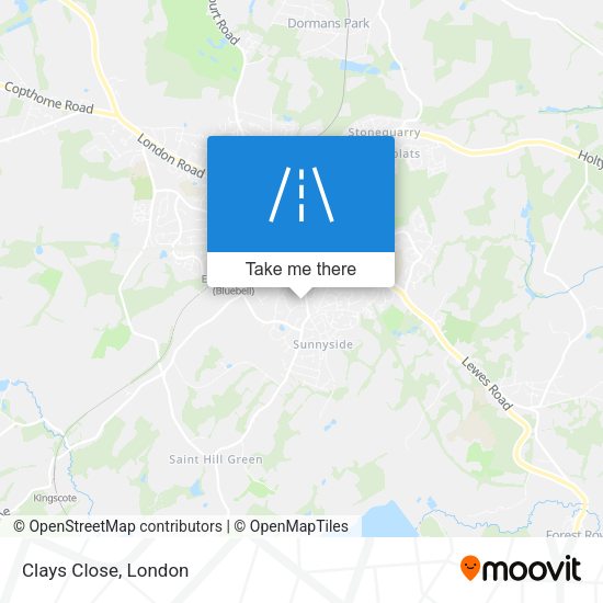 Clays Close map