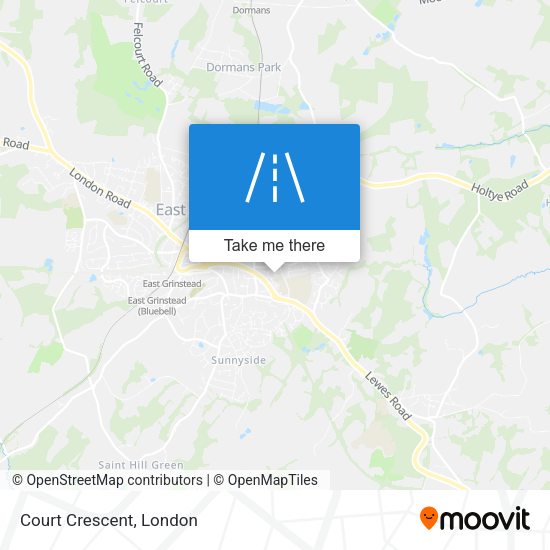 Court Crescent map