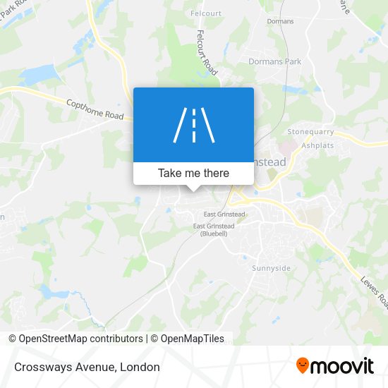 Crossways Avenue map