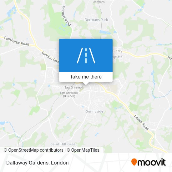 Dallaway Gardens map
