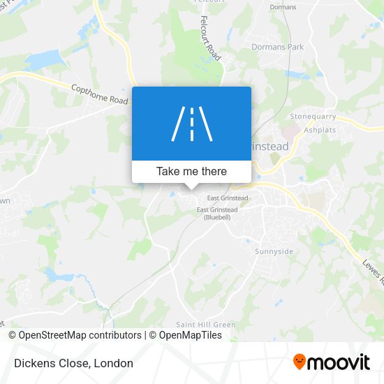Dickens Close map
