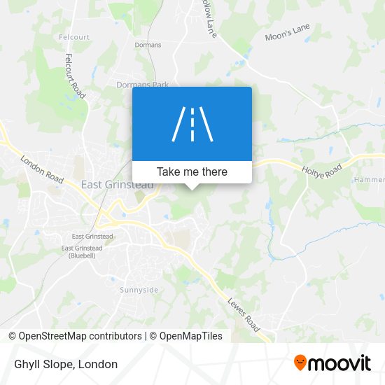 Ghyll Slope map
