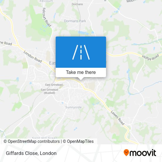 Giffards Close map