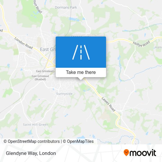 Glendyne Way map