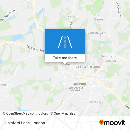 Halsford Lane map