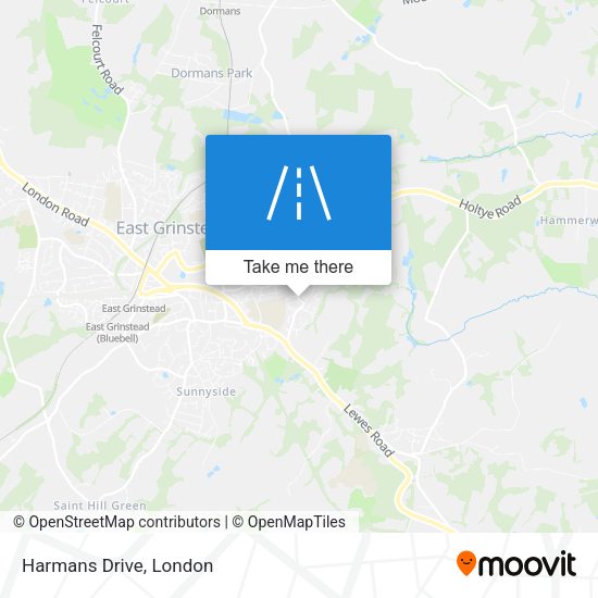 Harmans Drive map