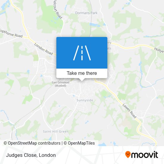 Judges Close map