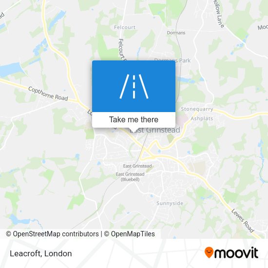Leacroft map