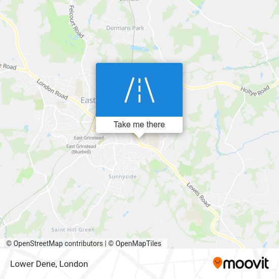 Lower Dene map