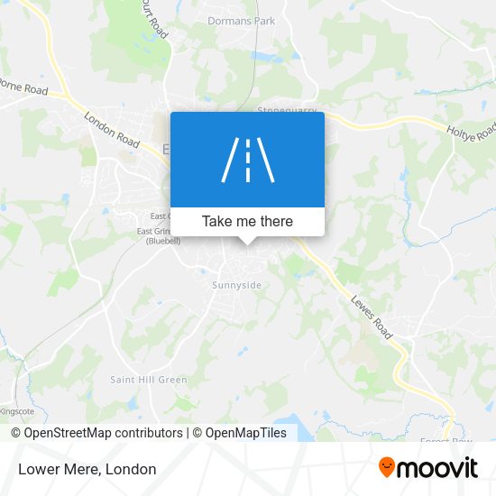 Lower Mere map