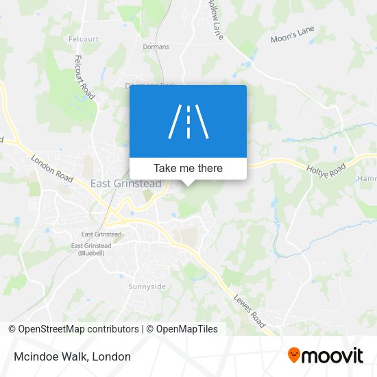 Mcindoe Walk map