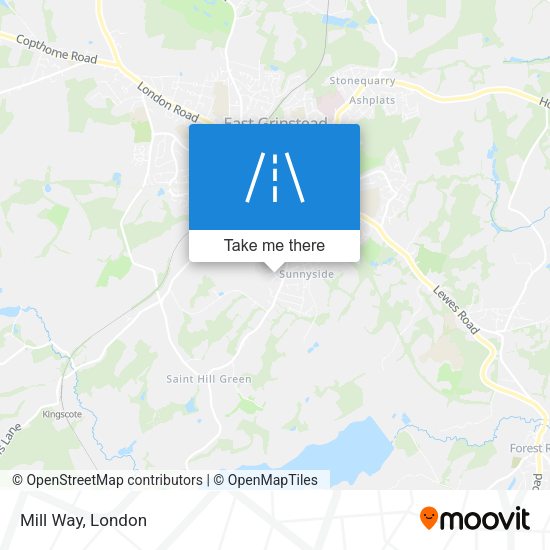 Mill Way map