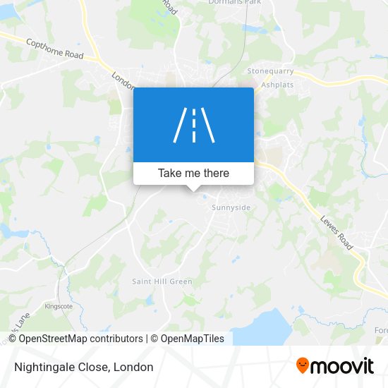 Nightingale Close map