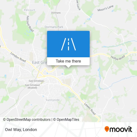Owl Way map