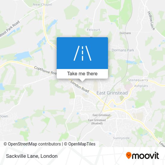 Sackville Lane map