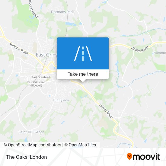 The Oaks map