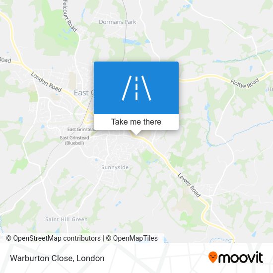Warburton Close map
