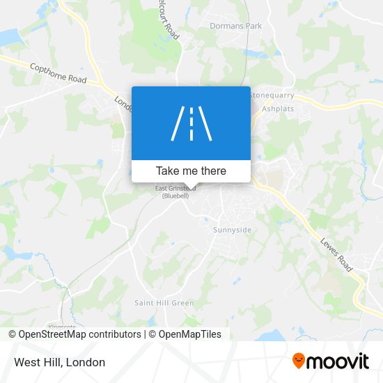 West Hill map