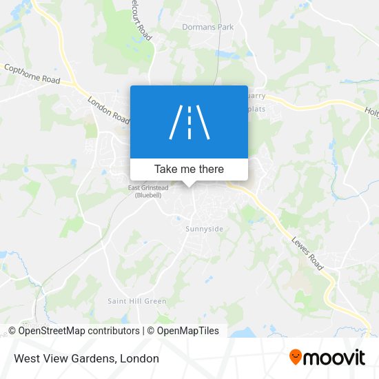 West View Gardens map