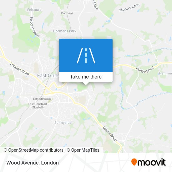 Wood Avenue map