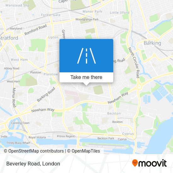 Beverley Road map