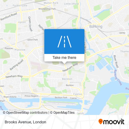 Brooks Avenue map