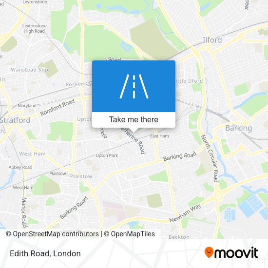 Edith Road map