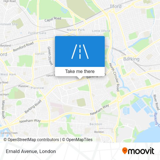 Ernald Avenue map