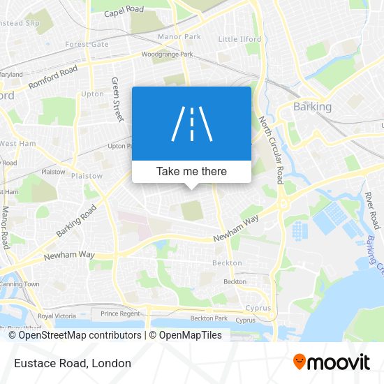 Eustace Road map