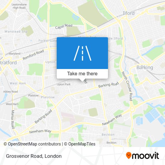 Grosvenor Road map