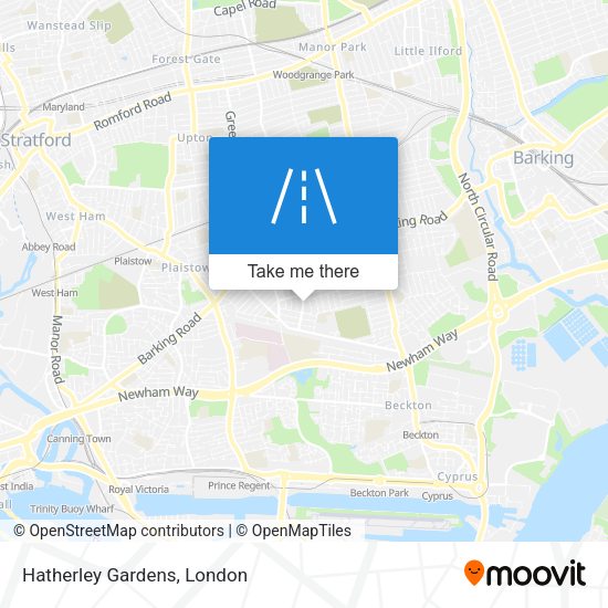 Hatherley Gardens map