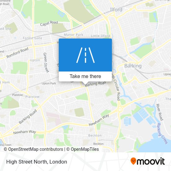 High Street North map