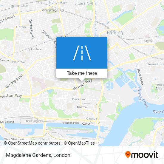 Magdalene Gardens map