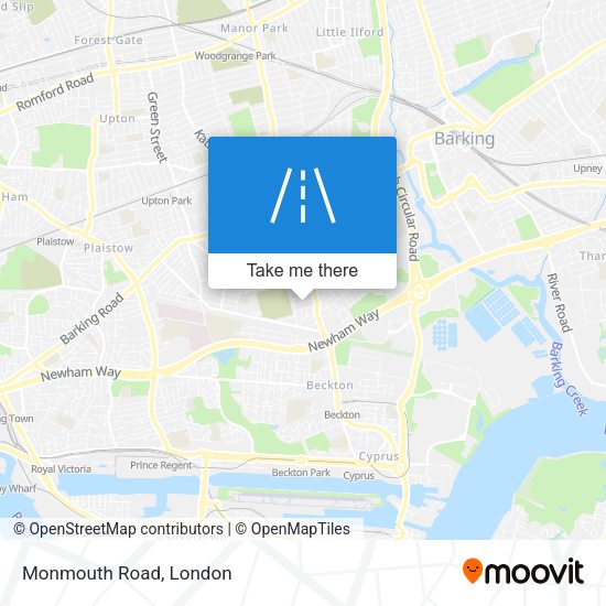 Monmouth Road map