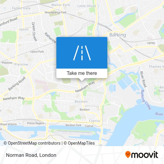 Norman Road map