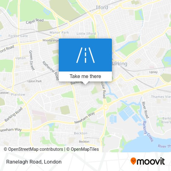 Ranelagh Road map