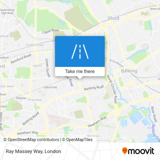 Ray Massey Way map