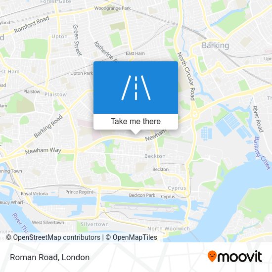 Roman Road map